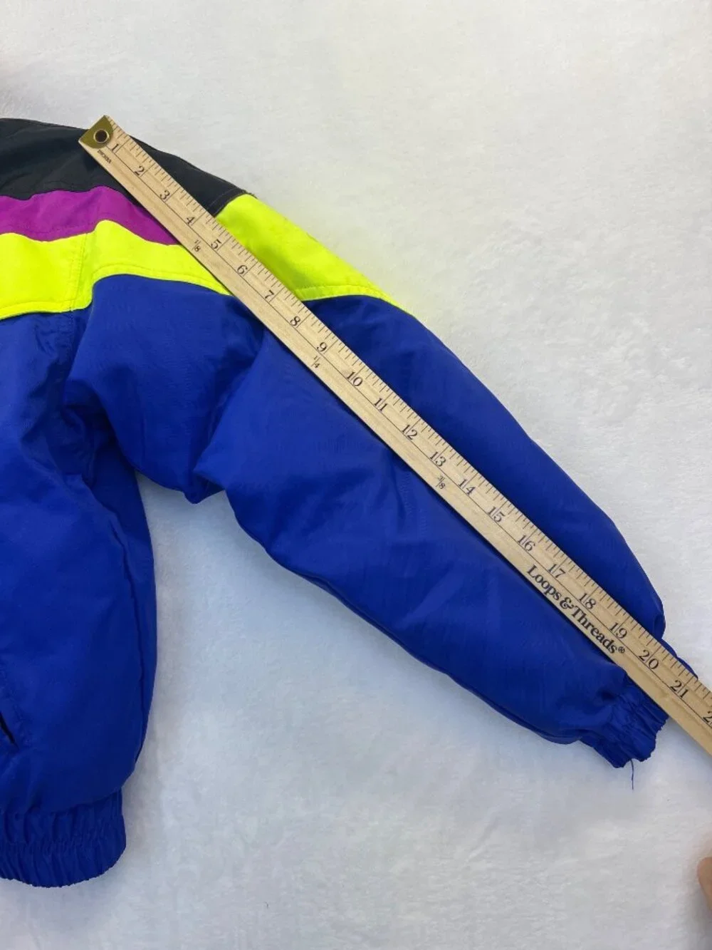 Vintage Obermeyer Ski Jacket Junior's 14 Neon Colorblock Retro 80s 90s Coat